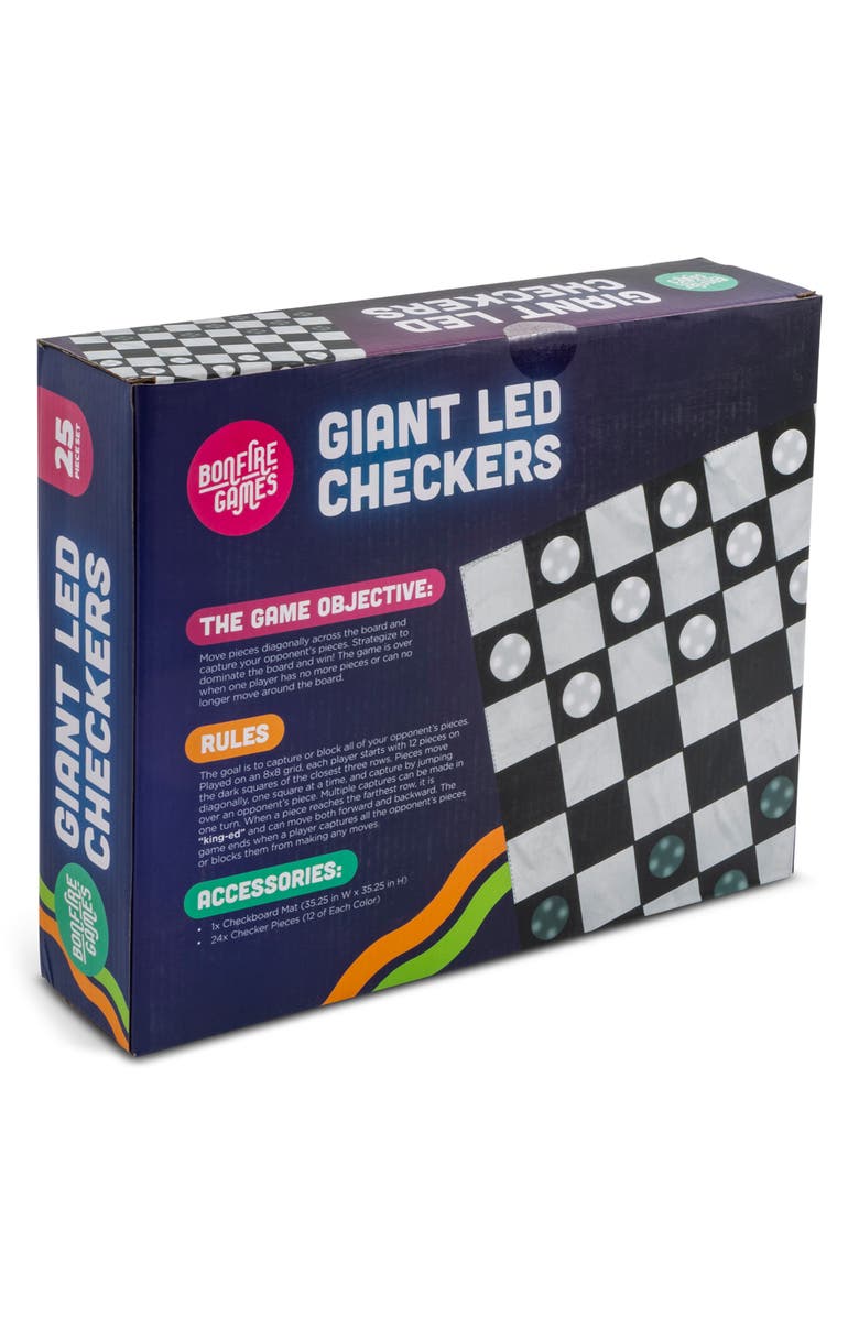 Core Home Giant LED Checkers Set, Alternate, color, Multi