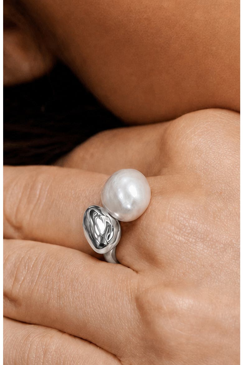 Eden Pearl Ring, Alternate, color, Silver
