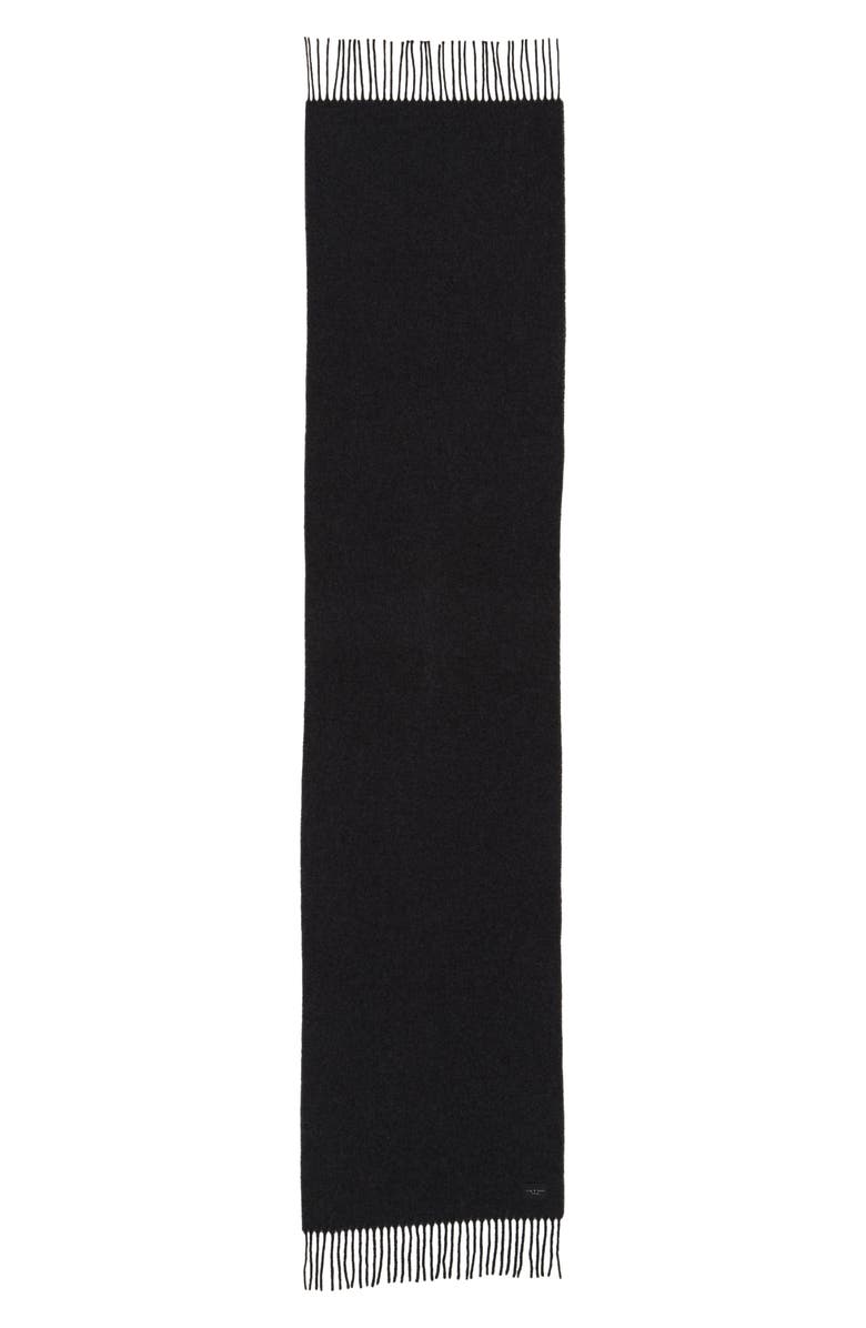 rag & bone Addison Recycled Wool Blend Skinny Scarf, Alternate, color,
