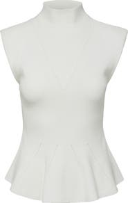 Veronica Beard Seraphine Sleeveless Turtleneck Sweater