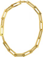 st. Moran Oversized Rectangular Link Statement Necklace