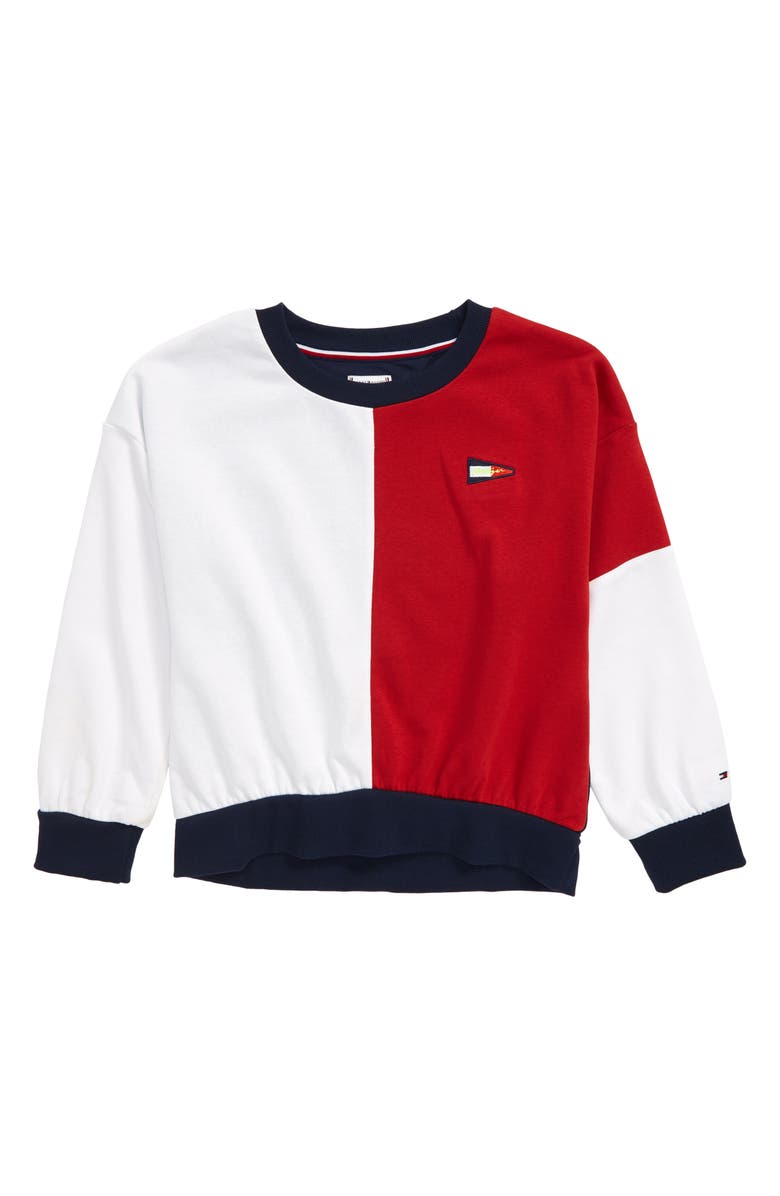 Tommy Hilfiger Colorblock Sweatshirt, Main, color, 