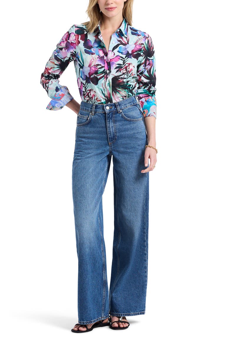Priscilla Long Sleeve Woven Shirt, Alternate, color, MULTI