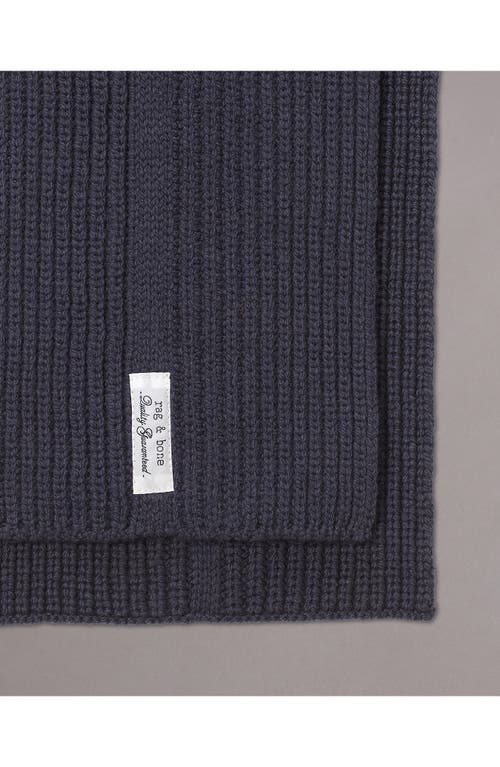 Rag & Bone Max Slim Wool Scarf In Multi