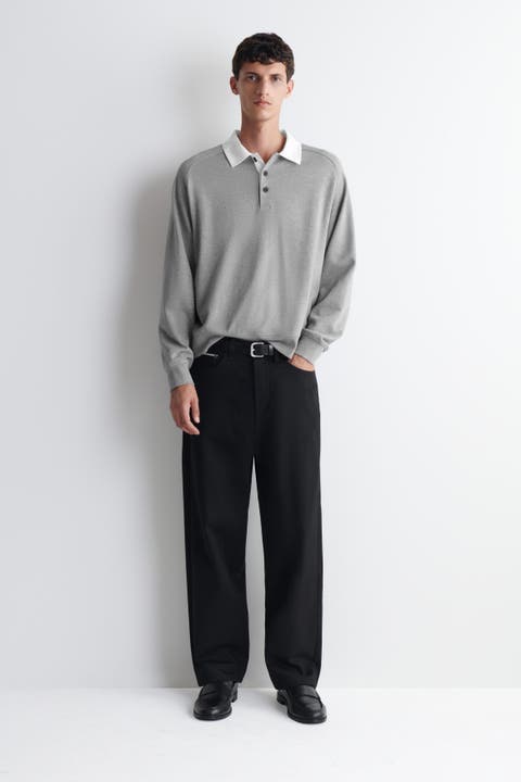 Rider Raw Selvedge Relaxed-Fit Straight-Leg Jeans