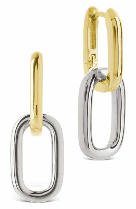 Estella Dualtone Dangle Earrings