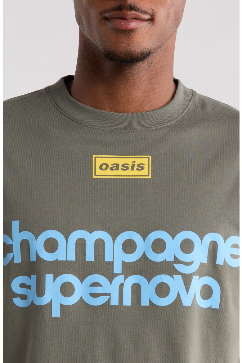 x Oasis Nordique Graphic Cotton T-Shirt, Alternate, color, FADED BLACK