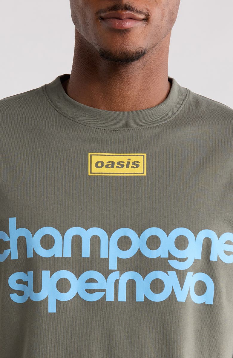 PLEASURES Nordique Graphic Cotton T-Shirt, Alternate, color, Faded Black