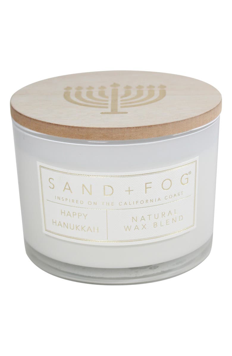 SAND AND FOG Happy Hanukkah Scented Candle, Main, color, 