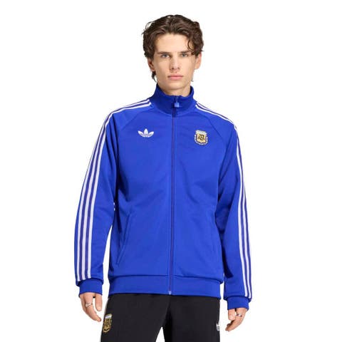 Men's adidas Blue Argentina National Team Originals Full-Zip Track Jacket