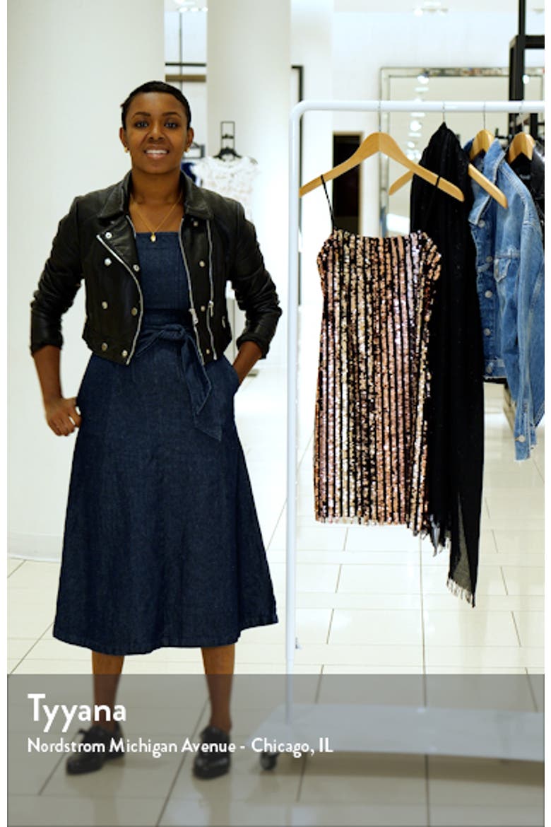 Stripe Sequin Cocktail Minidress video