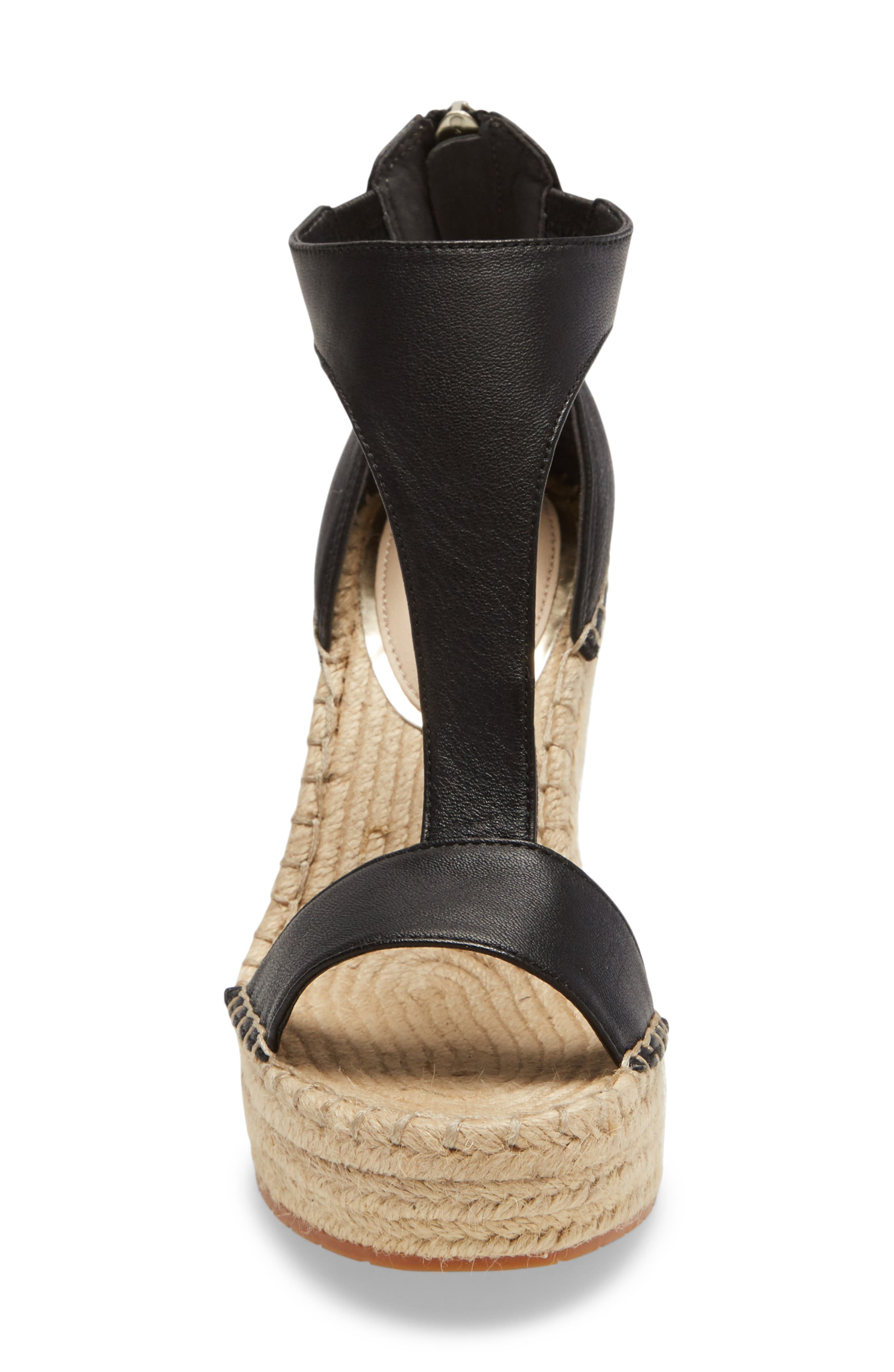 Kenneth Cole New York Olivia T-Strap Wedge Sandal, Alternate, color, 