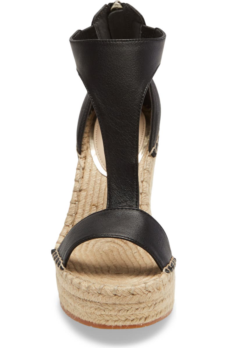 Kenneth Cole New York Olivia T-Strap Wedge Sandal, Alternate, color,