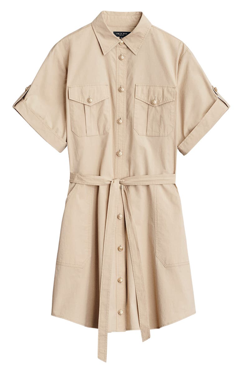 rag & bone Roxanne Cotton Mini Shirtdress, Alternate, color,