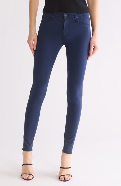 Farrah High Waist Coated Skinny Jeans