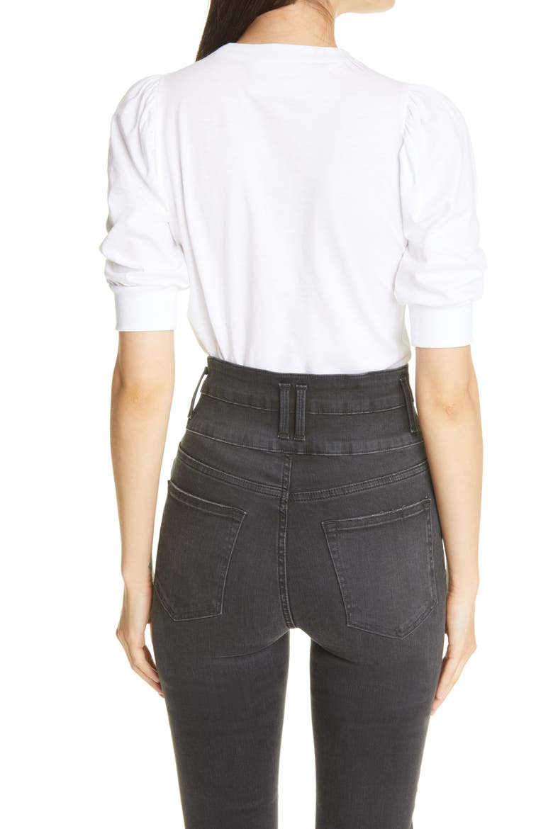 Frankie Puff Sleeve Shirt, Alternate, color, BLANC