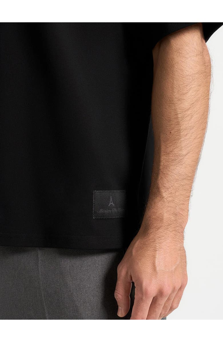 Manière De Voir Relaxed Fit Cotton T-Shirt, Alternate, color, Black