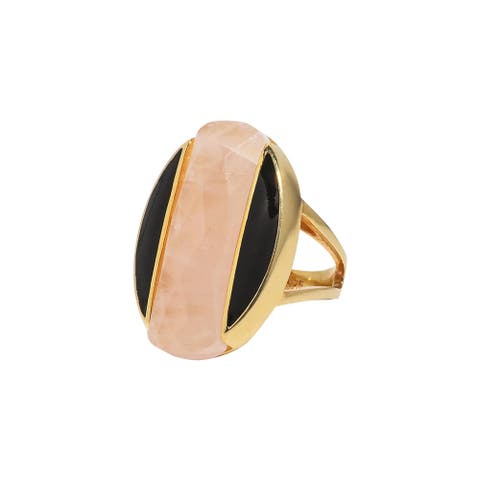 Harmonia Rose Quartz Boundary Ring