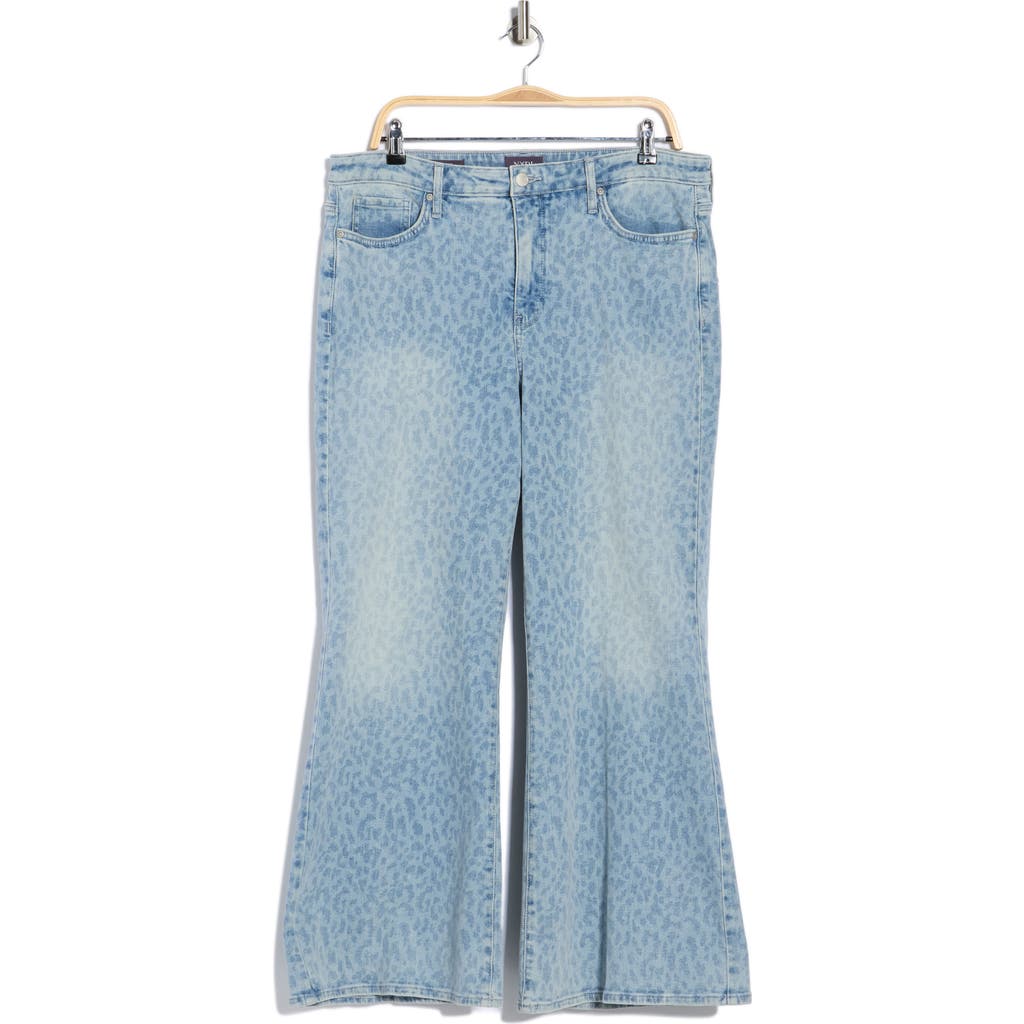 Nydj Mia Palazzo High Waist Flare Jeans In Blue