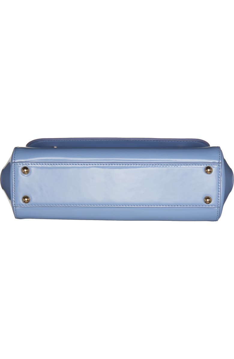 Dolce&Gabbana Medium Sicily East/West Patent Leather Satchel, Alternate, color,