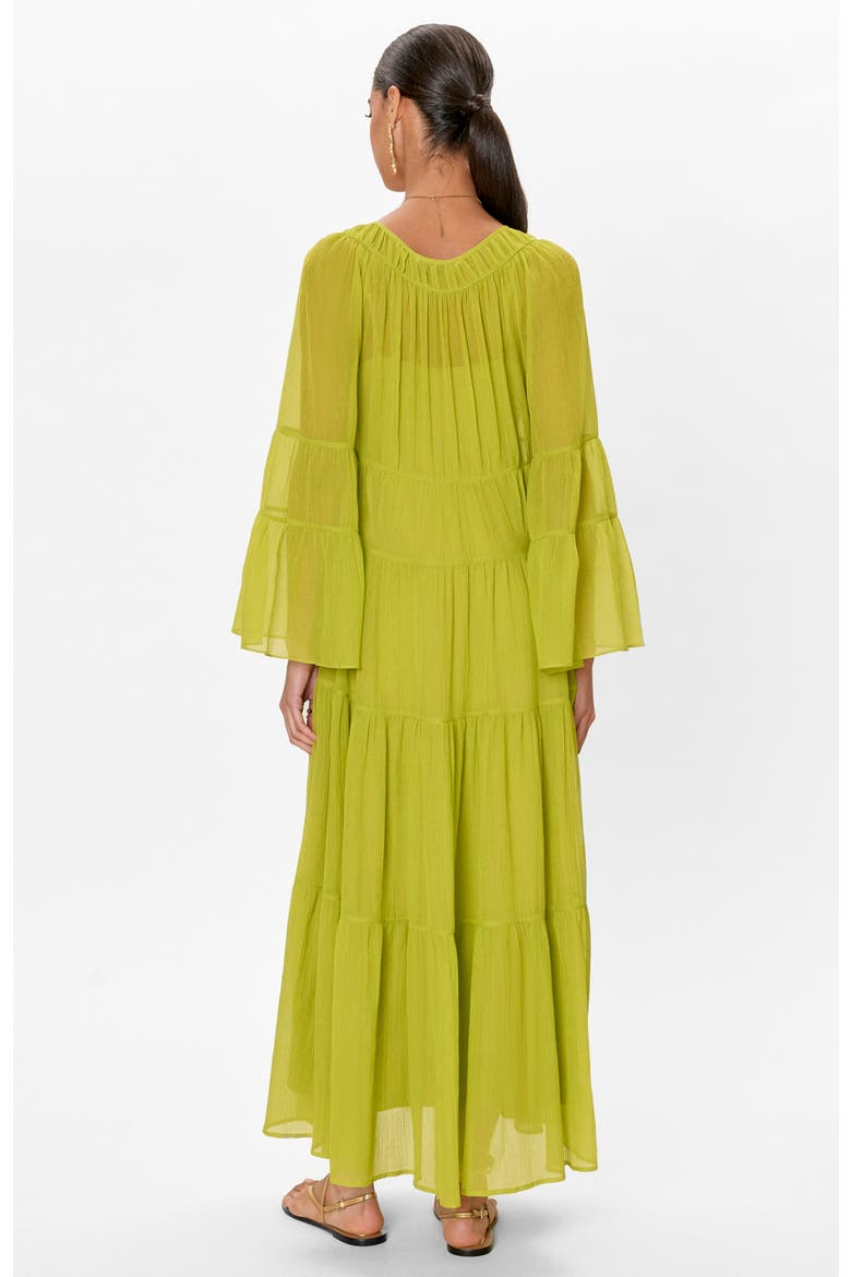 Skye Tiered Dress, Alternate, color, Pear Green