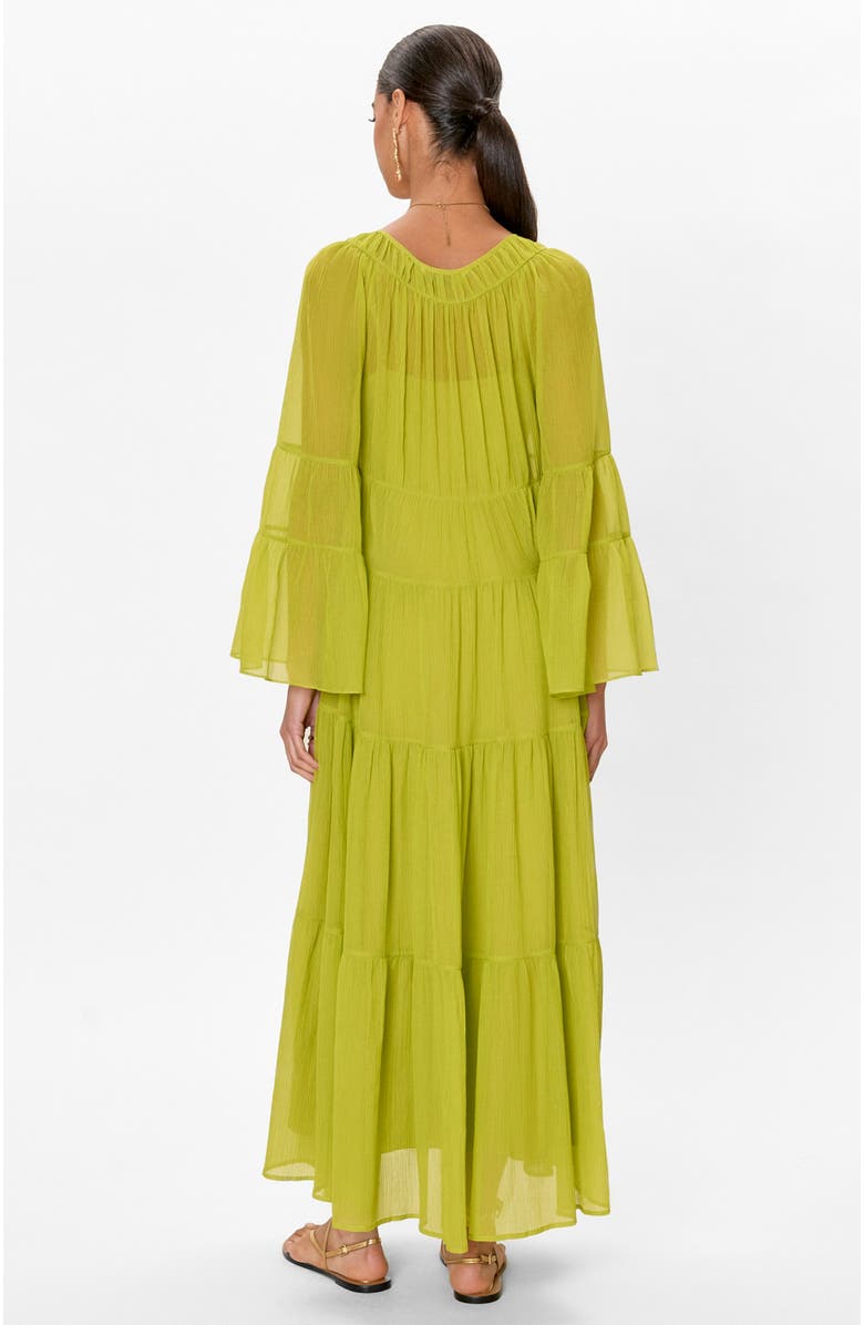 Rebecca Taylor Skye Tiered Dress, Alternate, color, Pear Green