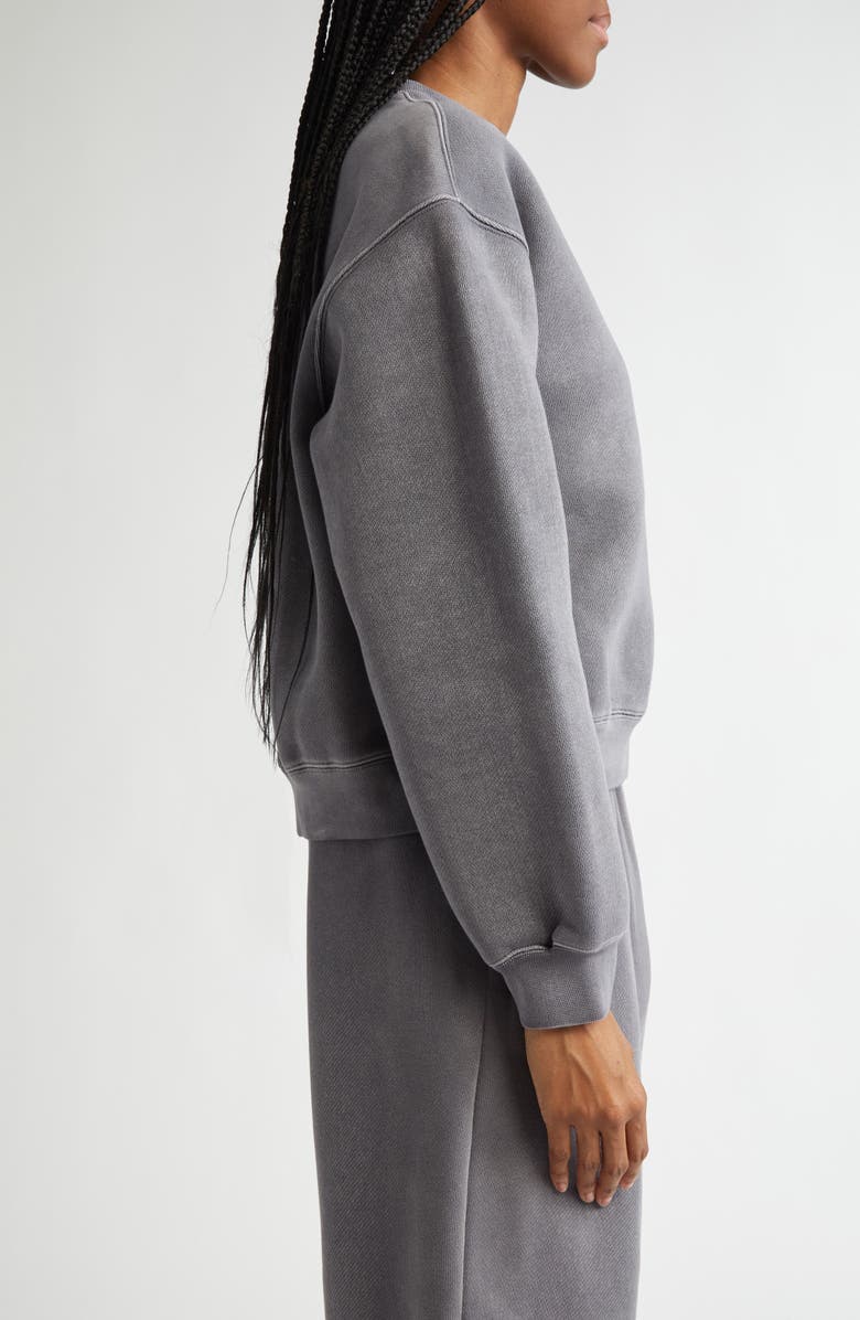 Alexander Wang Essential Logo Cotton Blend Sweatshirt, Alternate, color,