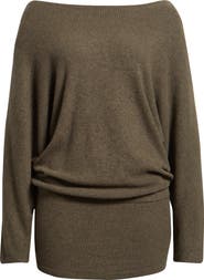 Bella Venice The Izzy Off the Shoulder Long Sleeve Sweater Minidress