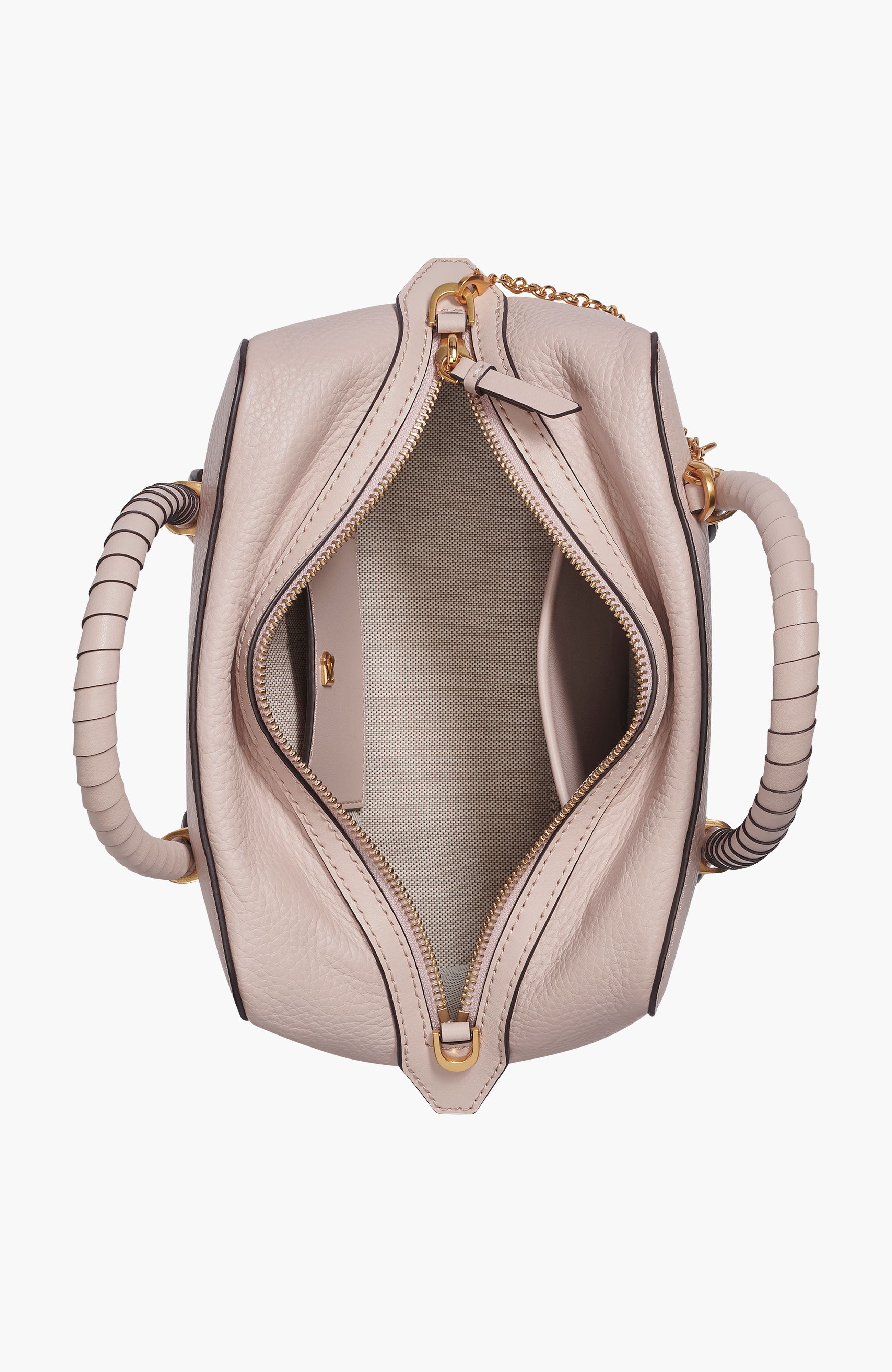 Chantilly Mini Satchel, Alternate, color, Snow Petal