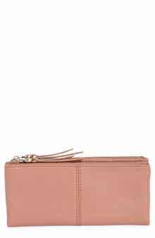 HOBO Keen Large Zip Top Leather Wallet