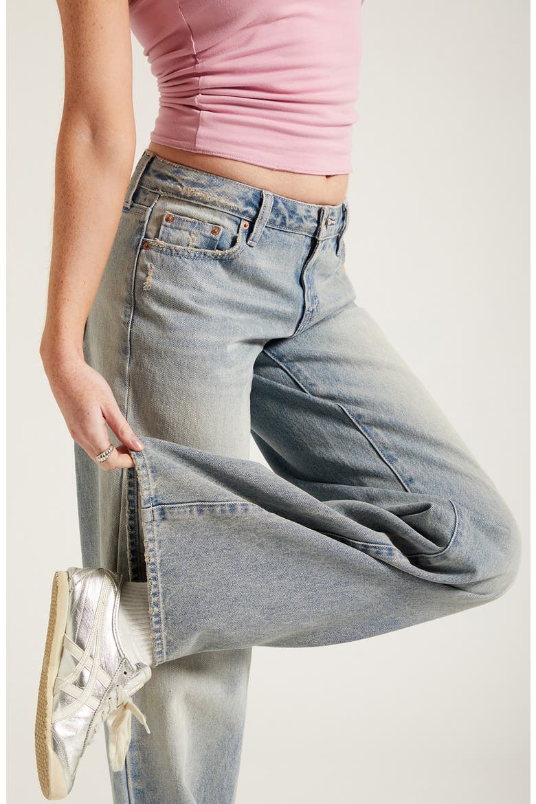 Casey Low Rise Baggy Jeans, Alternate, color, MEDIUM INDIGO