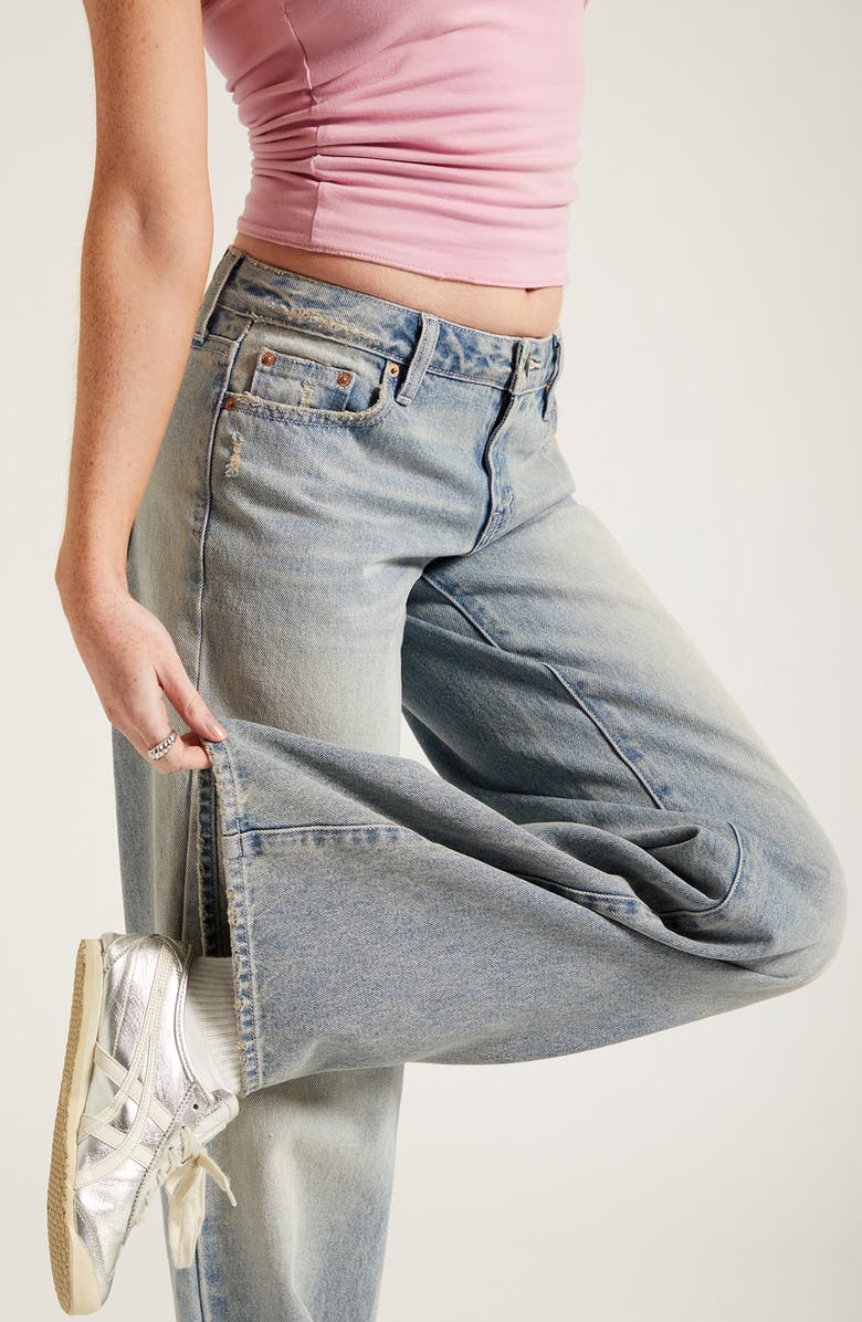 PacSun Casey Low Rise Baggy Jeans, Alternate, color, Medium Indigo