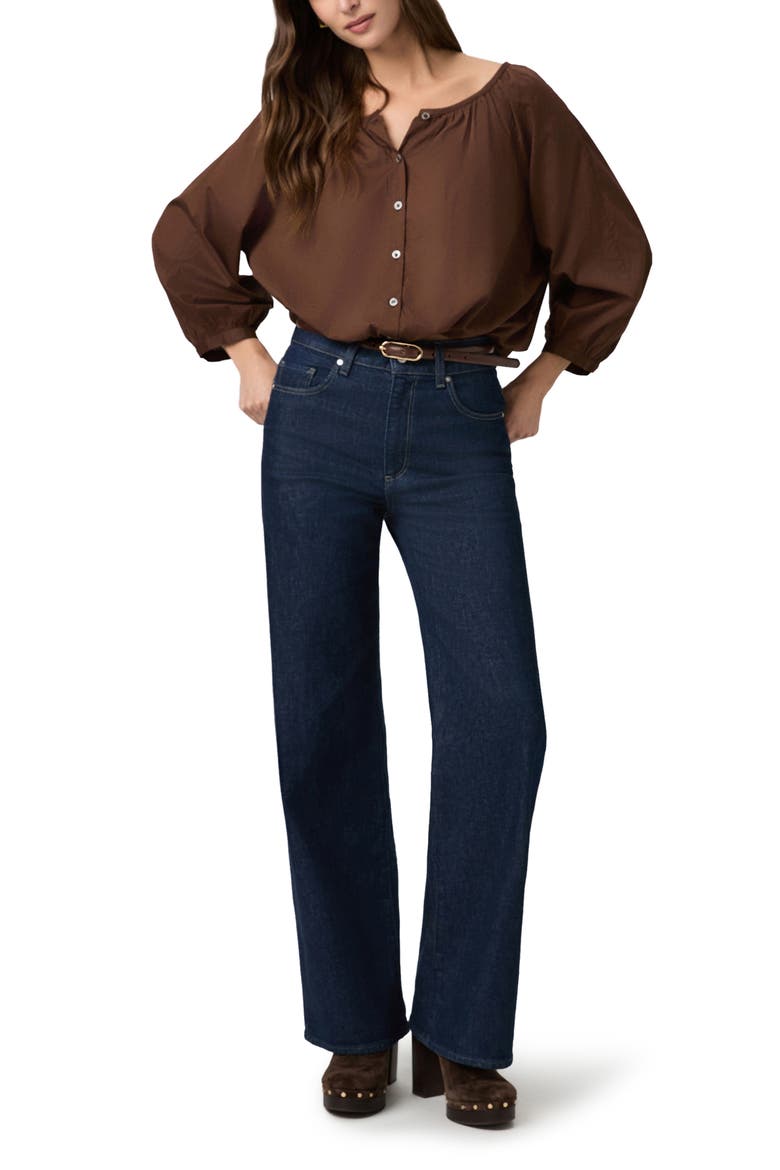Sasha High Waist Wide Leg Jeans, Alternate, color, AMORA