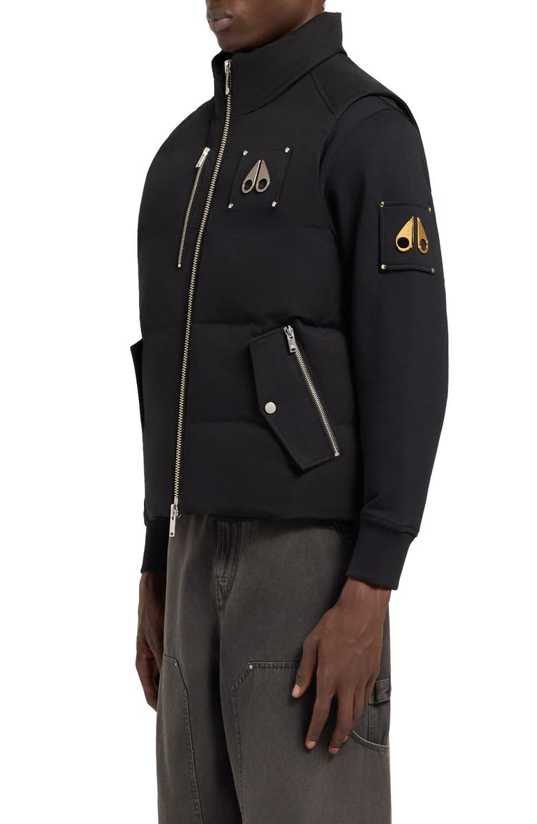 Moose Knuckles Westmount Down Vest, Alternate, color, Black W Black