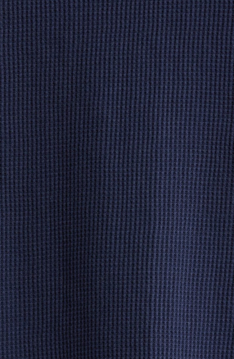 Museum of Peace & Quiet Wordmark Waffle Knit Shirt Jacket, Alternate, color, Navy