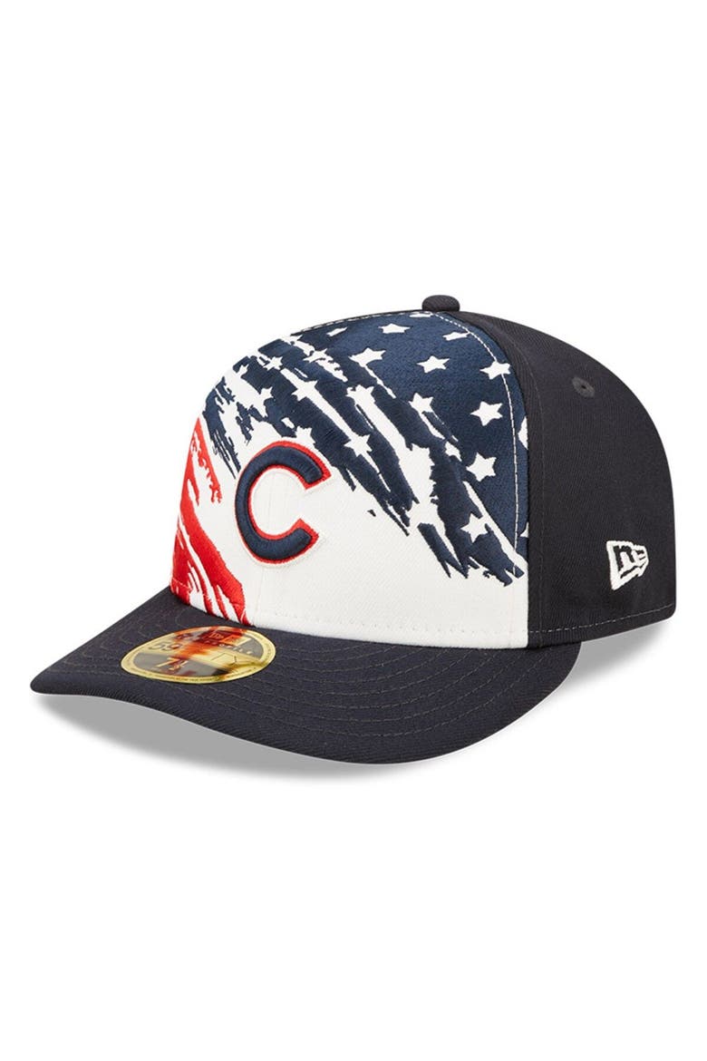 Men's New Era Navy Chicago Cubs 2022 4th of July Low Profile 59FIFTY Fitted Hat, Main, color, Navy