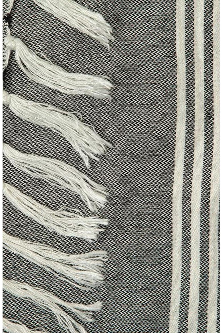Striped Turkish Towel Robe, Alternate, color, GREY
