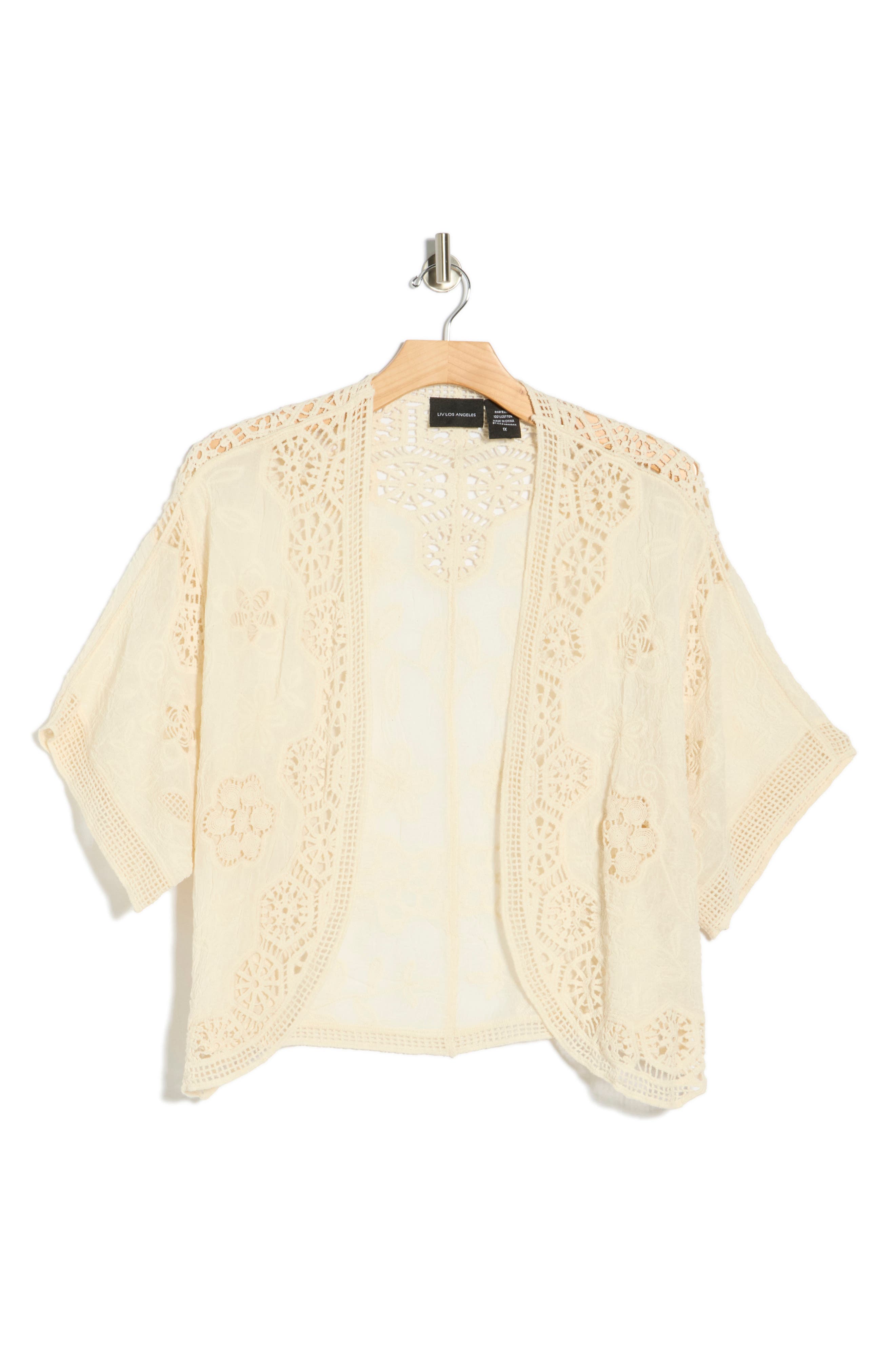 Forgotten Grace Open Front Cotton Top