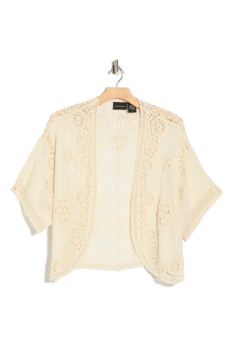 Open Front Cotton Top, Alternate, color, NATURAL