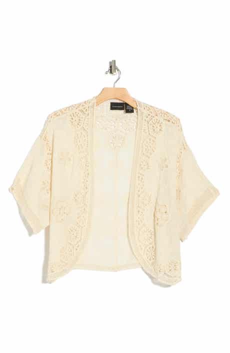 Forgotten Grace Open Front Cotton Top