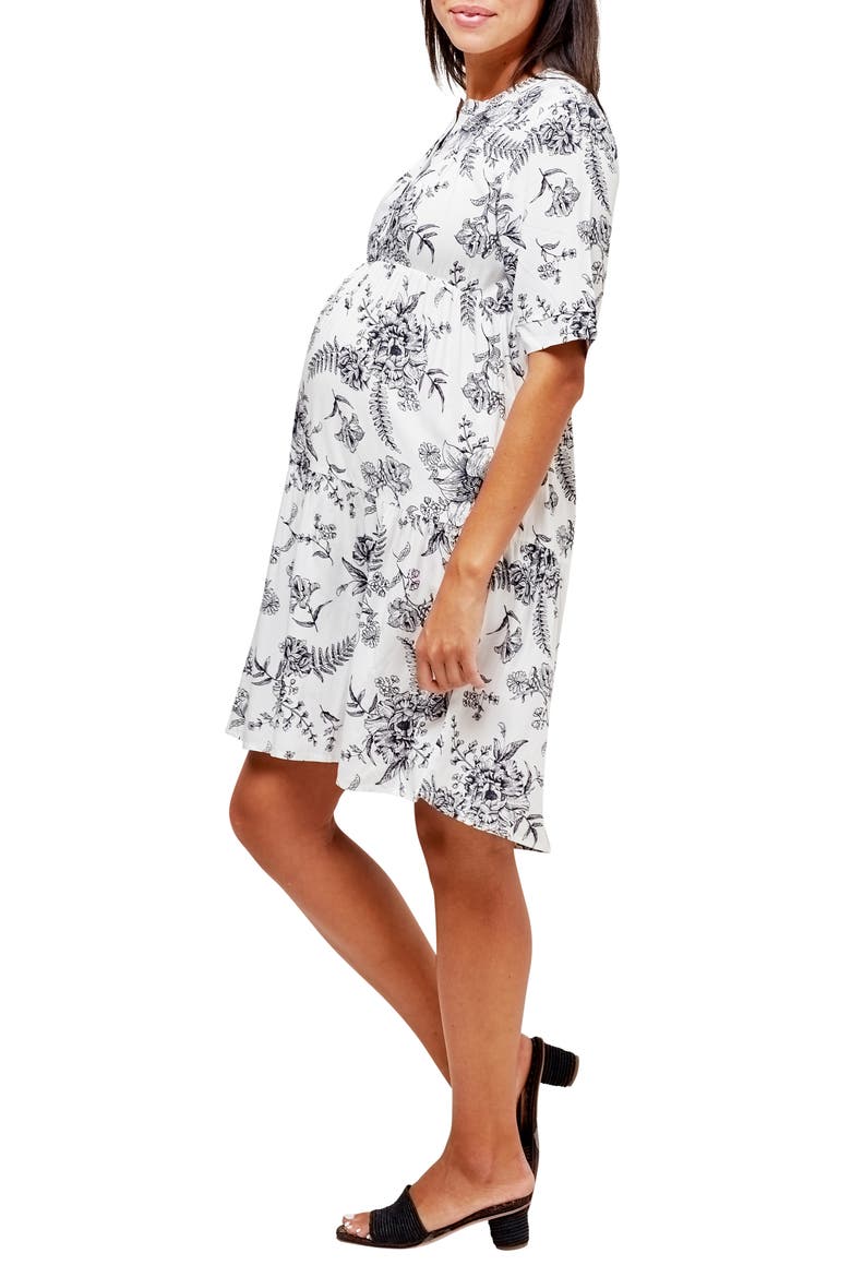 Valeria Maternity/Nursing Dress, Alternate, color, FLORA