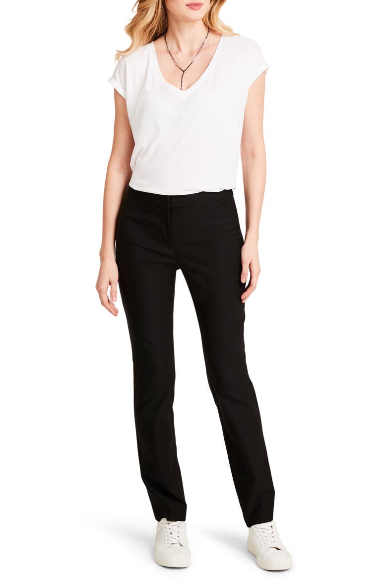 Plaza Ankle Demi Bootcut Pants, Alternate, color, BLACK ONYX