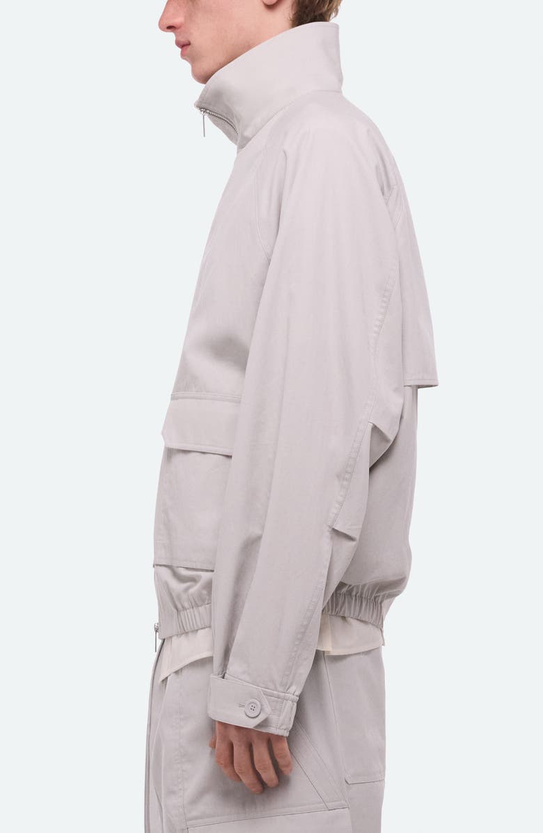 Helmut Lang Twill Crop Utility Jacket, Alternate, color, Stone