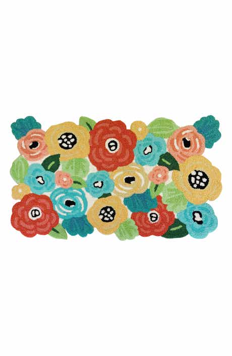 R16 HOME Flower Bunch Indoor/Outdoor Doormat