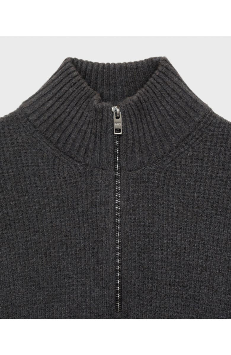 MANGO Mock Neck Quarter Zip Sweater, Alternate, color,