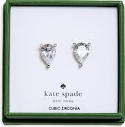 Kate Spade New York Pear Cubic Zirconia Trio Prong Stud Earrings