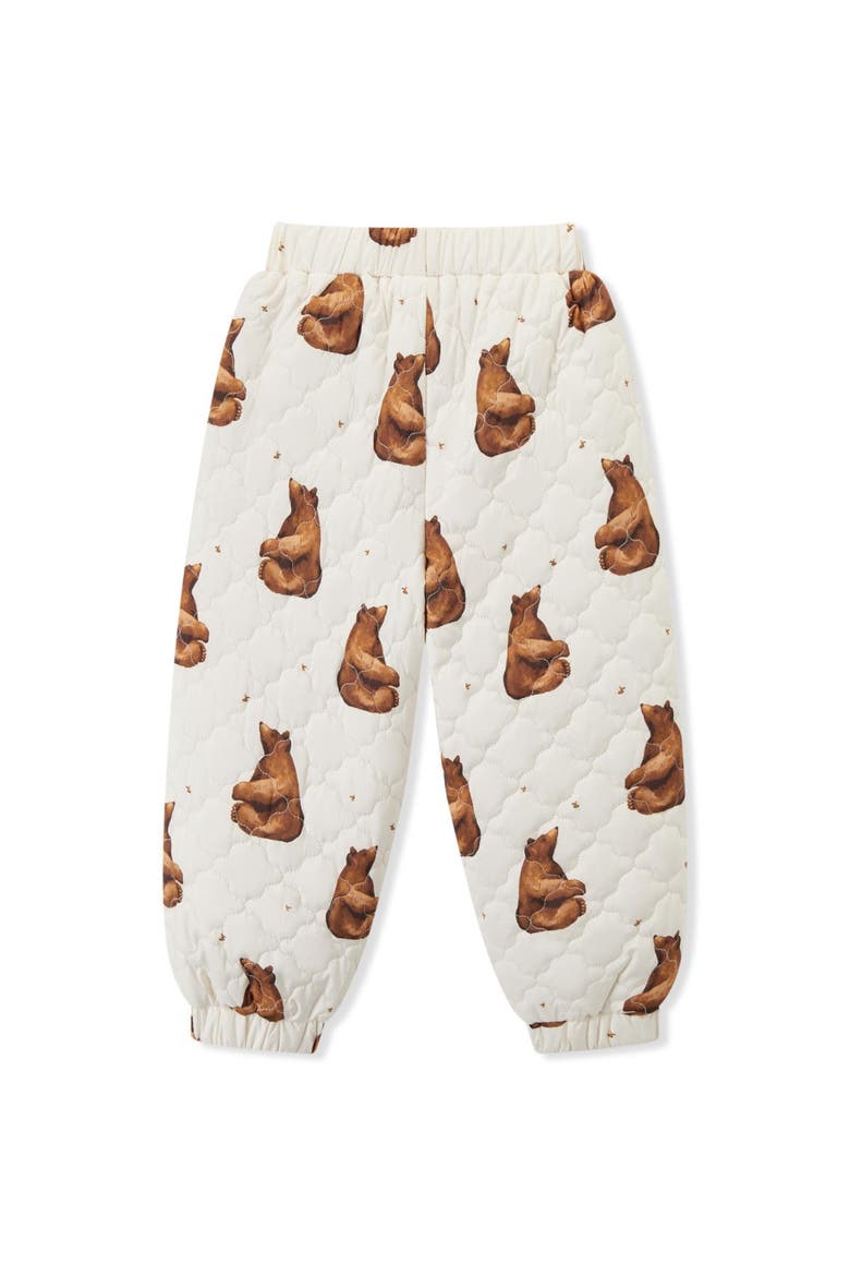 Quilted Padded Pants, Alternate, color, Honey Bear