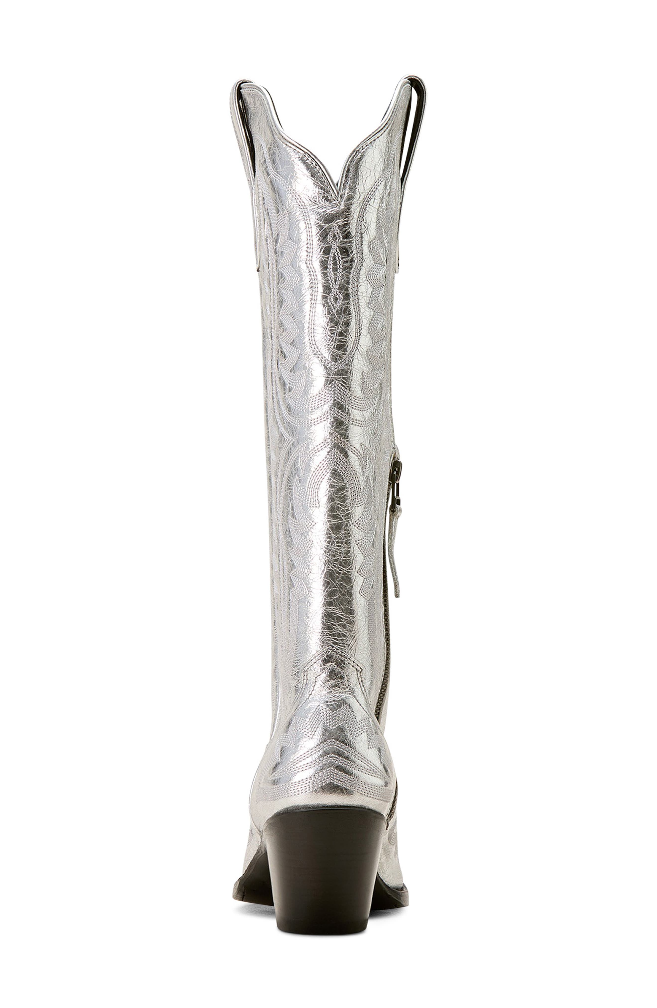 Ariat Casanova Western Boot, Alternate, color, Silver Shine
