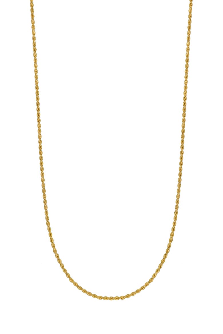 Men's 14K Gold Rope Chain Necklace (Nordstrom Exclusive), Main, color, 14K YELLOW GOLD
