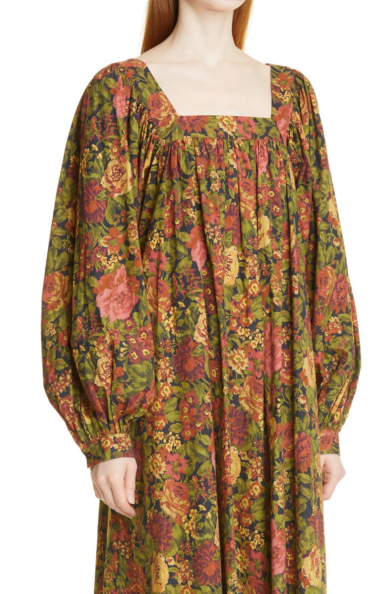 Batsheva x Laura Ashley Beaumaris Floral Long Sleeve Dress, Alternate, color, 